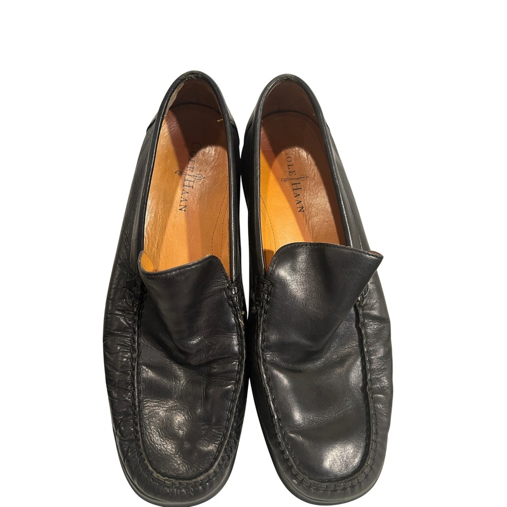 Cole Haan Nike Air Men's Size 11.5 Black Leather Loafers Slip On